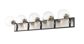 Parsons Five Light Vanity in Matte Black + Brushed Nickel (224|4775VMBBN)