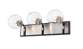 Parsons Three Light Vanity in Matte Black + Brushed Nickel (224|4773VMBBN)