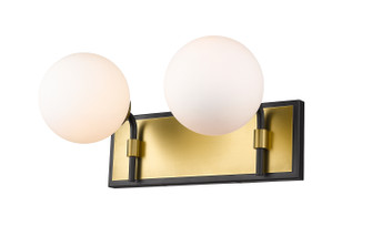 Parsons Two Light Vanity in Matte Black + Olde Brass (224|4772VMBOBR)