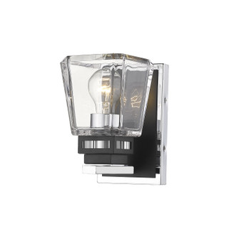 Jackson One Light Wall Sconce in Chrome + Matte Black (224|4741SCHMB)
