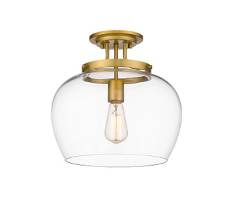 Joliet One Light Semi Flush Mount in Olde Brass (224|473SF13OBR)