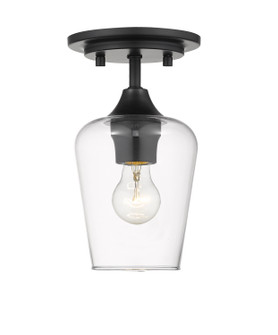 Joliet One Light Flush Mount in Matte Black (224|473F1MB)