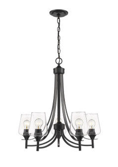 Joliet Five Light Chandelier in Matte Black (224|4735MB)