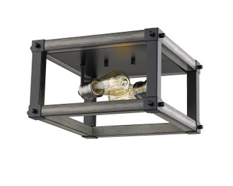 Kirkland Two Light Flush Mount in Ashen Barnboard (224|472F2SABB)
