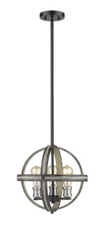 Kirkland Three Light Pendant in Ashen Barnboard (224|472B14ABB)