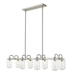 Delaney Eight Light Linear Chandelier in Brushed Nickel (224|4718LBN)