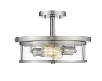 Savannah Two Light Semi Flush Mount in Brushed Nickel (224|462SF14BN)