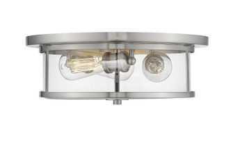 Savannah Three Light Flush Mount in Brushed Nickel (224|462F16BN)