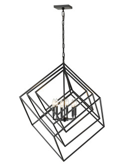 Euclid Six Light Chandelier in Matte Black (224|4576MB)