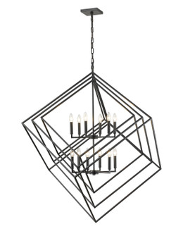 Euclid 12 Light Chandelier in Matte Black (224|45712MB)