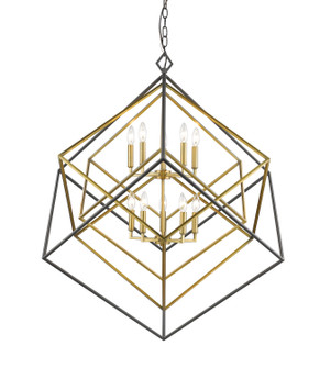 Euclid Ten Light Chandelier in Olde Brass + Bronze (224|45710OBRBRZ)