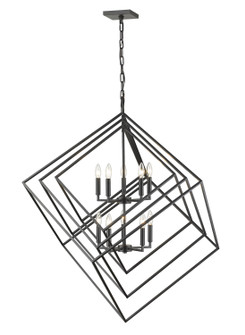 Euclid Ten Light Chandelier in Matte Black (224|45710MB)