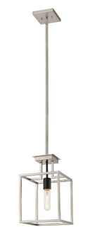 Quadra One Light Pendant in Brushed Nickel + Matte Black (224|456MPBNBK)