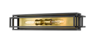 Titania Two Light Vanity in Bronze + Olde Brass (224|4542VBRZOBR)