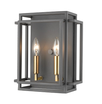 Titania Two Light Wall Sconce in Bronze + Olde Brass (224|4542SBRZOBR)