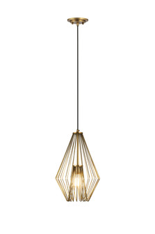 Quintus One Light Pendant in Rubbed Brass (224|442MP12RB)