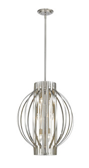 Moundou Six Light Pendant in Brushed Nickel (224|43620BN)