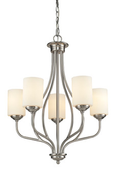 Cardinal Five Light Chandelier in Brushed Nickel (224|4345BN)