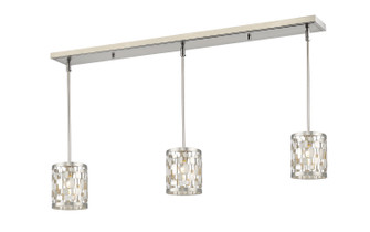 Almet One Light Linear Chandelier in Brushed Nickel (224|430MP3BN)