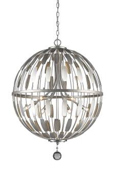 Almet Six Light Chandelier in Brushed Nickel (224|430B24BN)