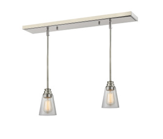 Annora One Light Linear Chandelier in Brushed Nickel (224|428MP2BN)