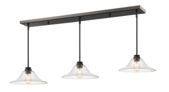Annora Three Light Linear Chandelier in Olde Bronze (224|428MP143OB)