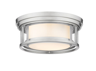 Willow Two Light Flush Mount in Brushed Nickel (224|426F12BN)
