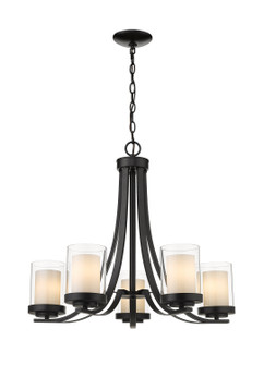 Willow Five Light Chandelier in Matte Black (224|4265MB)