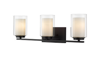 Willow Three Light Vanity in Matte Black (224|4263VMB)