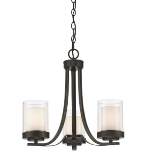 Willow Three Light Chandelier in Olde Bronze (224|4263COB)