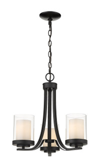 Willow Three Light Chandelier in Matte Black (224|4263CMB)