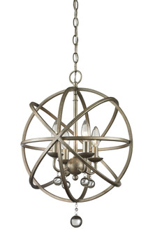 Acadia Four Light Chandelier in Antique Silver (224|41516)