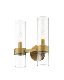 Datus Two Light Wall Sconce in Rubbed Brass (224|40082SRB)