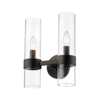Datus Two Light Wall Sconce in Matte Black (224|40082SMB)