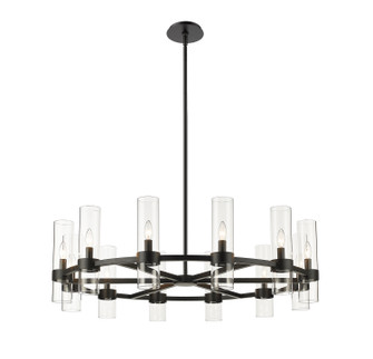 Datus 12 Light Chandelier in Matte Black (224|400812MB)