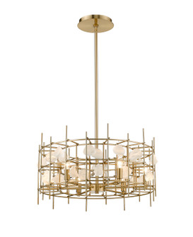 Garroway Six Light Chandelier in Aged Brass (224|400724AGBR)