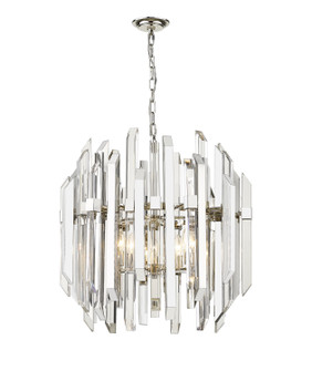 Bova Six Light Chandelier in Polished Nickel (224|40069PN)