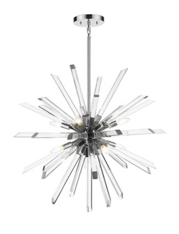 Burst Eight Light Chandelier in Chrome (224|40038CH)