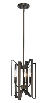 Marsala Three Light Semi Flush Mount in Bronze (224|4000SFBRZ)