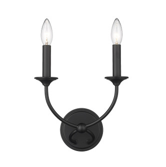 Arabella Two Light Wall Sconce in Matte Black (224|35002SMB)