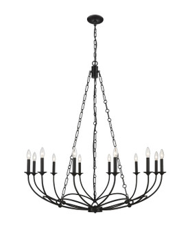 Arabella 12 Light Chandelier in Matte Black (224|350012MB)