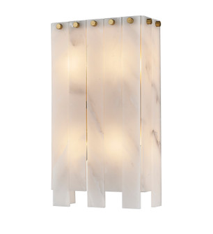 Viviana Four Light Wall Sconce in Rubbed Brass (224|3454SRB)