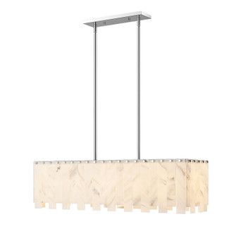 Viviana Five Light Linear Chandelier in Polished Nickel (224|34540LPN)