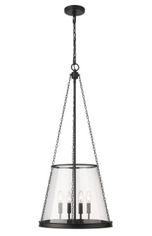Prescott Four Light Pendant in Matte Black (224|341P18MB)