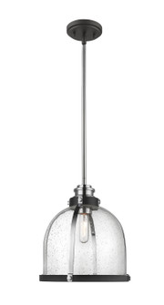 Burren One Light Pendant in Matte Black + Chrome (224|337P12MBCH)