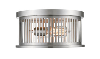 Camellia Two Light Flush Mount in Brushed Nickel (224|334F2BN)