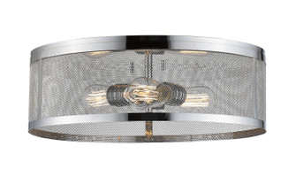 Meshsmith Three Light Flush Mount in Chrome (224|331F18CH)