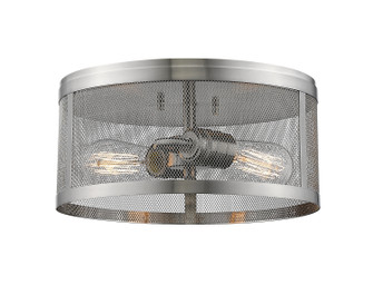 Meshsmith Two Light Flush Mount in Brushed Nickel (224|331F12BN)