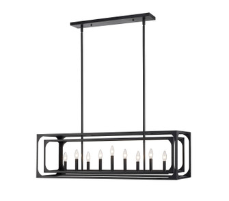 Easton Nine Light Linear Chandelier in Matte Black (224|30389LMB)