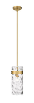 Fontaine One Light Pendant in Rubbed Brass (224|3035P6RB)